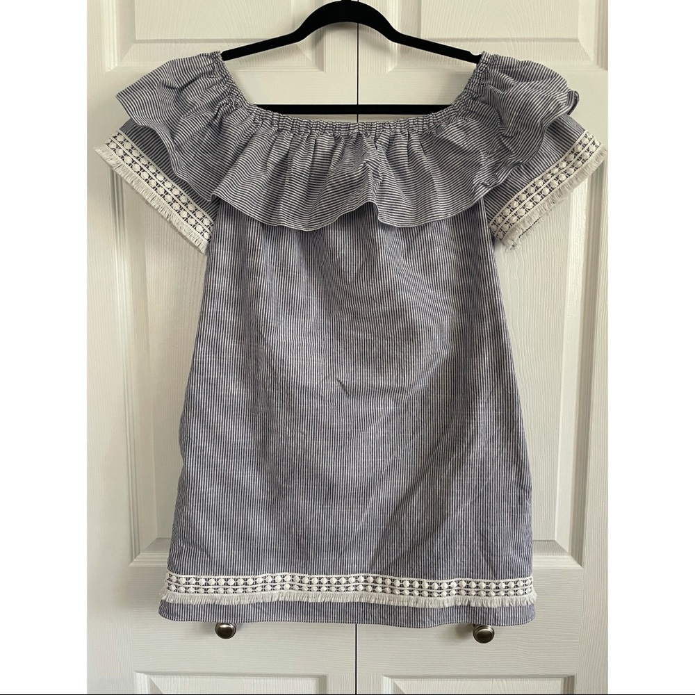 Macy’s Tahari Off The Shoulder Dress